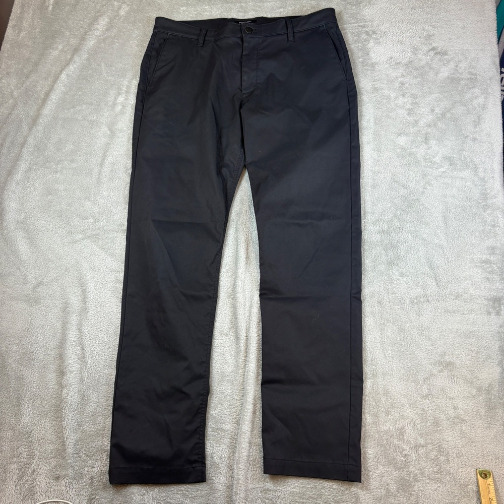 Proof Pants Mens 36 Nomad Slim Black Stretch Travel Chino